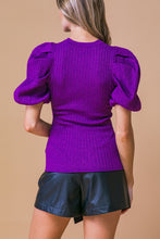 Load image into Gallery viewer, Purple Ribbed Sweater