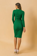 Load image into Gallery viewer, Green Sweater Dress
