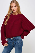 Load image into Gallery viewer, Cropped Cranberry Sweater