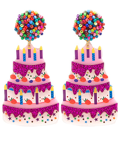 Birthday Cake Earring