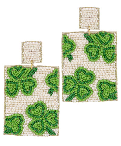 St. Patricks Day Shamrock Earrings