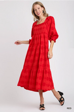 Load image into Gallery viewer, Swiss Dot Red Dress