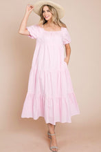 Load image into Gallery viewer, Ruff Sleeve Tiered Dress