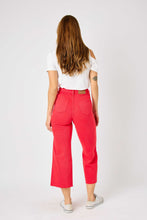 Load image into Gallery viewer, Red Cropped Wide Leg Jeans