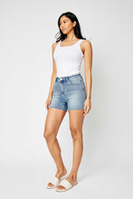 Load image into Gallery viewer, Rhinestone Embellishment Cut Off Shorts