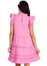 Load image into Gallery viewer, Pink Pope Ruffle Dress