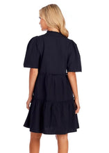 Load image into Gallery viewer, Black Watson Tiered Dress