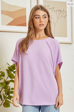 Load image into Gallery viewer, Raglan Sleeve Solid Plus Tunic