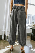 Load image into Gallery viewer, Charcoal Washed Knit Jogger