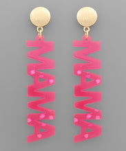 Load image into Gallery viewer, MAMA Acetate Letter Earrings