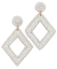 Load image into Gallery viewer, Beaded Diamond Earrings