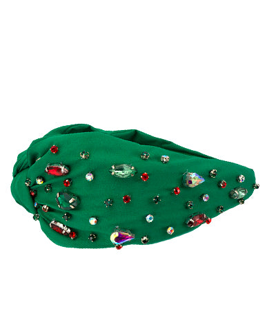 Green Rhinestone Headband