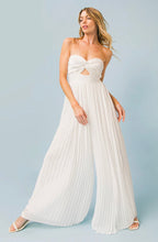 Load image into Gallery viewer, White Strapless Jumpsuit