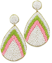 Load image into Gallery viewer, Beaded Teardrop Earring