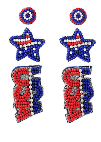 USA Star Earring