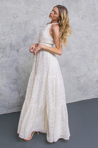 Ivory Texture Woven Maxi