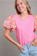 Load image into Gallery viewer, Floral Puff Sleeve Top