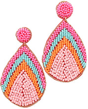 Load image into Gallery viewer, Beaded Teardrop Earring