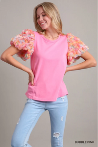 Floral Puff Sleeve Top