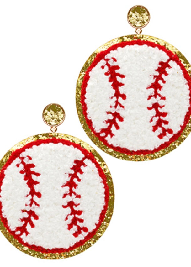 Baseball Earring