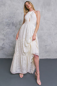 Ivory Texture Woven Maxi