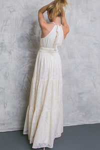 Ivory Texture Woven Maxi