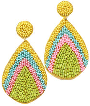 Load image into Gallery viewer, Beaded Teardrop Earring