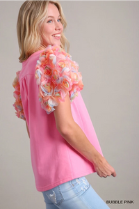 Floral Puff Sleeve Top