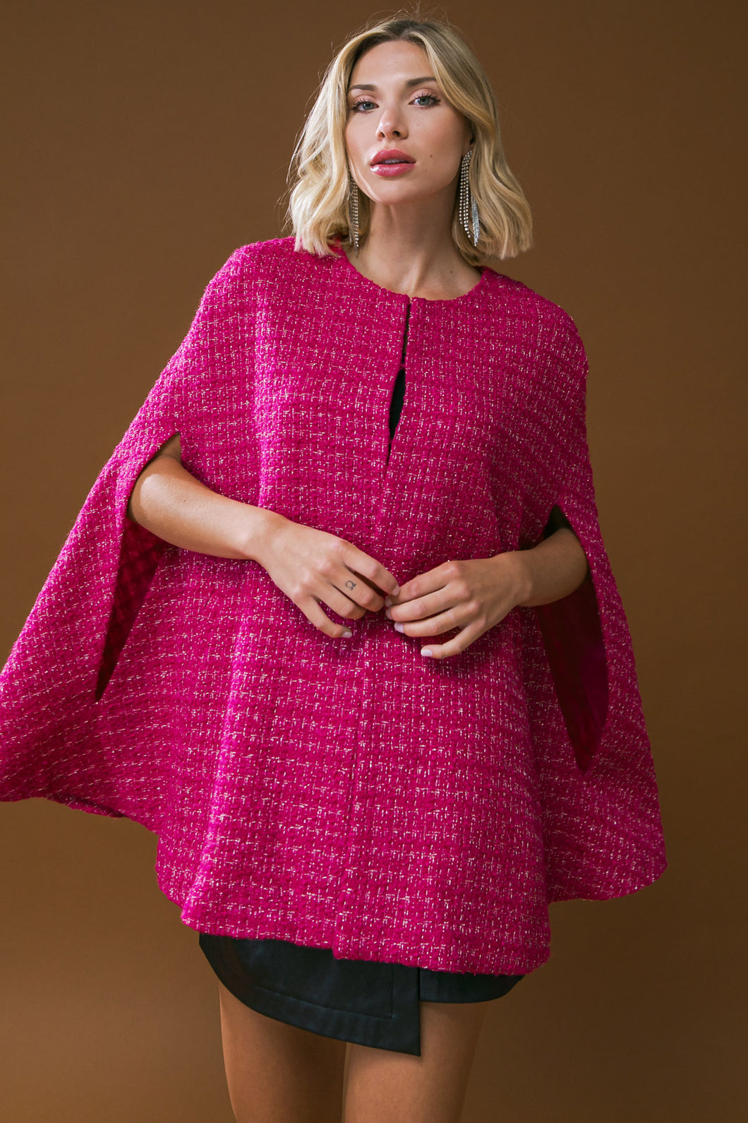 Fuchsia Poncho