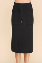 Load image into Gallery viewer, Ribbed Midi Sweater Skirt