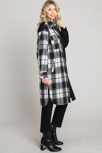 Soft Corduroy & Plaid Shacket