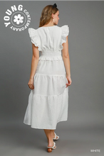 Load image into Gallery viewer, Ruffle Sleeve Smocked Dress