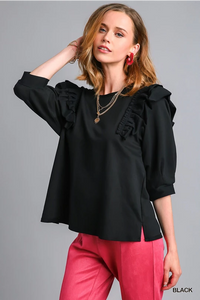 Ruffle Sleeve Top