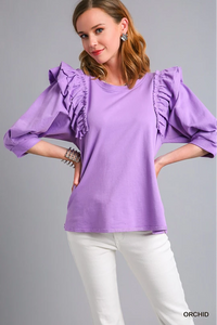 Ruffle Sleeve Top