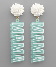 Load image into Gallery viewer, MAMA Bead&amp; Pom Pom Earring