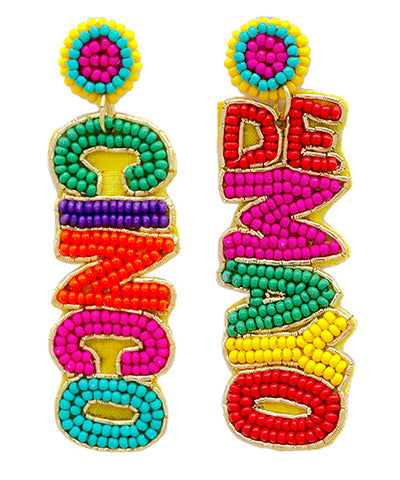 Cinco De Mayo Beaded Earrings