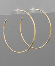 Load image into Gallery viewer, Brass Hoops