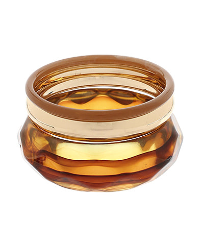 3 Row Marble& Metal Bangel Bracelet