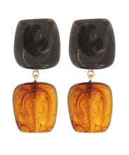 Load image into Gallery viewer, Square Acrylic 2 Drop Earrings