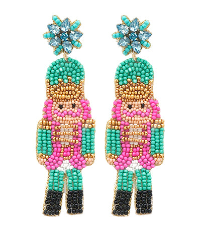 Christmas Nutcracker Drop Earrings