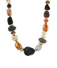 Load image into Gallery viewer, Marble Stone Accent Multi Shaped Necklace