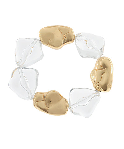 Geometric Marble Stone Bracelet