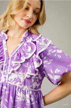 Load image into Gallery viewer, Floral Ruffle Babydoll Dress