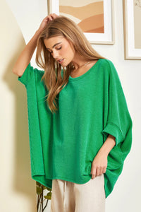 Solid Cuff Sleeve Tunic