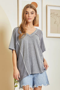 Crochet V-Neck Plus Tunic