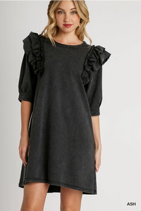 Ruffle Sleeve Dress