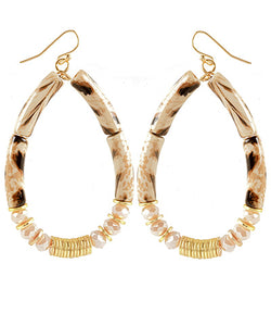 Animal Print Teardrop Earrings