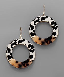 Animal Print& Tortoise Earrings