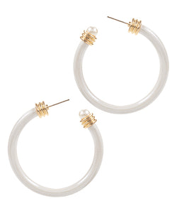 Color Coated Metal& Edge Pearl Hoops