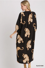 Load image into Gallery viewer, Leopard Black Mix Dress